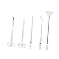 COLLBATH Stainless Steel Tweezer Scissors for Aquarium Aquascaping Kit Plant Care Tools Set