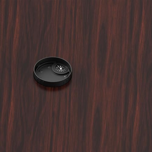 10 Pack Desk Grommet 2-1/8 Inch 53mm, ABS Plastic Computer Desk Wire Hole Cover, Office Desktop Cord Cable Hole Ring, Black