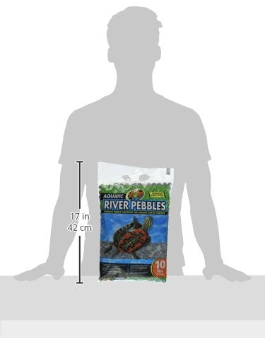 Zoo Med Aquatic River Pebbles for Turtle 10 lbs. (Pack of 3) - size: 9.9 Pound (Pack of 3)