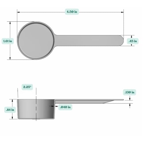 1.5 Tablespoon (23 mL) Long Handle Plastic Measuring Spoon for Coffee, Protein Powder, Pet Food, Spices, Grains, Dry Goods – Food-Grade BPA-Free (Pack of 10) - size: 23 mL | 1 1/2 Tablespoon