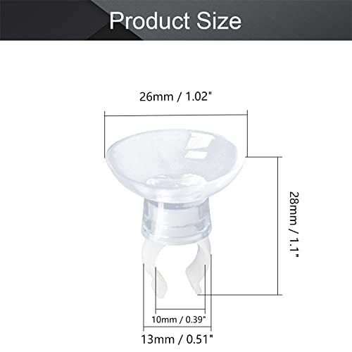 MroMax Aquarium Suction Cup Clips Airline Tubing Hose Heater Clips Clamps Holder for Fish Tank Clear 7mm to 11mm 6Pcs - size: 6pcs 7mm to 11mm