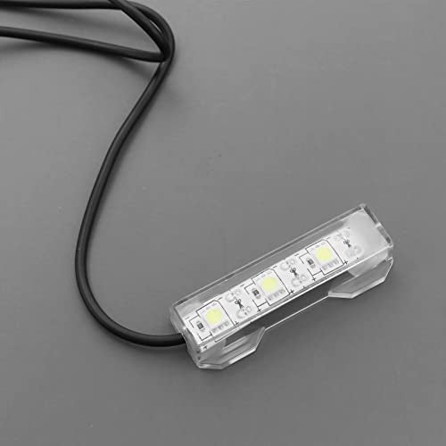 ECSiNG 2Pcs Small Aquarium Light Black Wire White Light USB Strip Water Plant Light USB Mini Desktop Fish Tank White LED Lights Aquarium Accessories