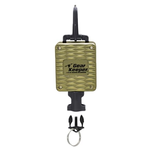 Gear Keeper Fly Fishing Net Retractor - Compatible with Most Nets - Various Mounting Options with QC-II Split Ring Accessory - Ideal Kayak & Fly Fishing Accessories - Made in USA - style: Aluminum Case