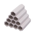 AnRui Ceramic Shrimp and Betta Shelters Ten Holes Fish Tank Decor Honeycomb Tunnel Aquarium Décor Thematic Ornaments for Cichlid, Small Fish, Shrimp to Play Hide Breed Habitat, White