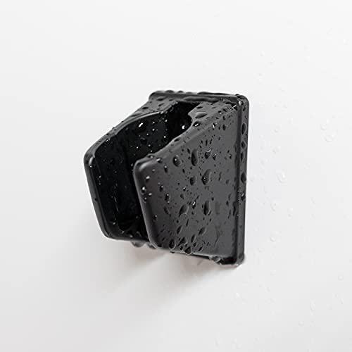 Dura Faucet DF-SA156-MB RV Handheld Shower Wand Bracket Holder, Mounting Screws Included (Matte Black) - color: Matte Black