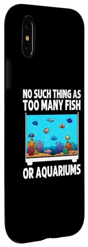 iPhone X/XS Funny Aquarium For Men Women Fish Tank Lovers Reef Keeper Case