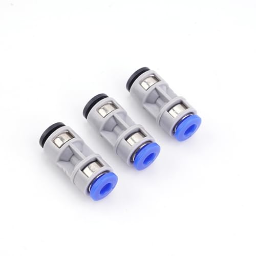 3pcs Teflon PTFE Tube Adapter Replacement for Bambu Lab A1/A1MINI/P1P/P1S/P2S/X1/X1C/X1E/H2D/H2S 3D Printer,Plastic Metal Mixed Feed Connectors for Bambu Lab 3D Printer