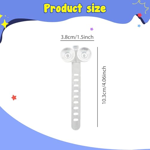 10 Pieces Aquarium Cable Ties Suction Cup Accessories Airline Tubing Holder Binding Tools Made from TRP Material Suitable for Nests Water Hose, White - color: White