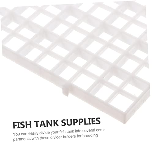SUPVOX 1set Aquarium Grid Isolate Board Fish Tank Divider Cable Ties and Clips for Easy Installation for Breeding and Compartmentalizing Aquatic Habitats
