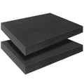 Black Polyurethane Foam Inserts for Cases, 2 Pcs 16 x 12 x 2 Inch, Cuttable Packing Padding for Tool Box, Camera, Crafts and Storage - size: 16x12x2inch