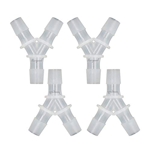 plastic 1/2" Y shape 3 way barbed connector for air hose, water pipe pp polypropylene barb fitting. (Pack of 4 pcs)