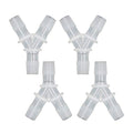 plastic 5/8" Y shape 3 way barbed connector for air hose, water pipe pp polypropylene barb fitting. (Pack of 4 pcs) - style: 4pcs, 5/8" O.D.