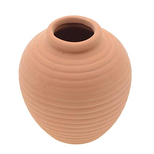 Saim Ceramic Jar Aquarium Decorations, Cute Little Cichlid Cave, Breeding Cones Cave Fish Tank Ornaments for Betta Fish Amano Shrimp Cichlid Bonsai to Play, Hide and Rest, Yellow