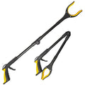 Fish Tank Accessories - 31" Aquarium Tweezers Grabber for Aquarium Landscaping Decoration Grab and Place Garbage Cleanup Foldable Gripper Multi-Function Mobility Aid Reaching Assist Tool(Yellow)