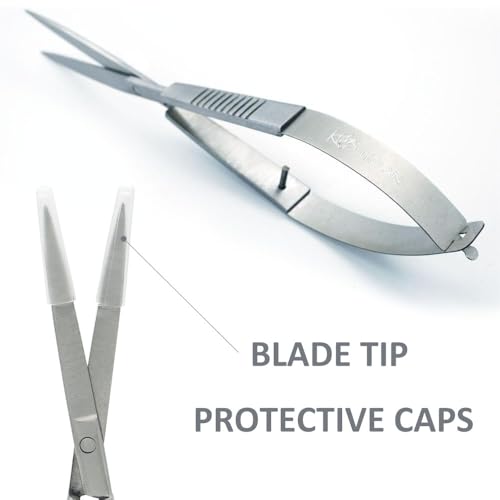 LINLAN Aquatic Plant Spring Scissors for Precise Trimming, Stainless Steel with Top Rebound Feel, Ideal for Aquatic Ferns and Microsorum Pteropus in Planted Tanks - size: Straight