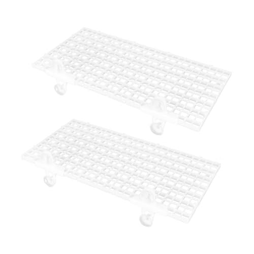 1Set Aquarium Bottom Grid Divider Board Suction Cups for Fish Tank Separation Durable Isolation Board for Fish Breeding and Tank Supplies