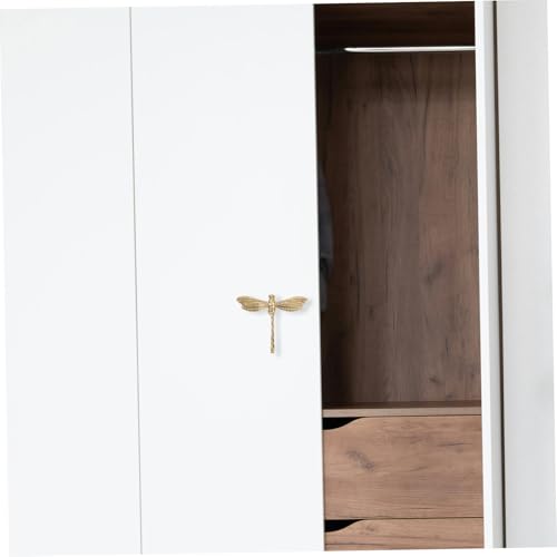 Veemoon Handle Cabinet Decorative Drawer Pulls Door Knob Rocker Dresser Hinge Filler Winch Holders Screws Drawers Grips Fire Extinguisher Aquarium Edges Protector Nut Golden Brass - color: Gold