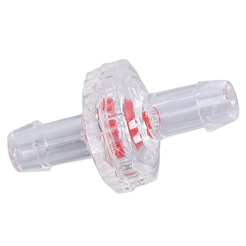 10Pcs One Way Check Valve PP Plastic Transparent Check Valve Garden Irrigation Hose Non Return Valve Aquarium Tank Air Pump One Way Valve Pagoda Joint (7mm transparent)