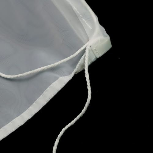 Extra Fine Filter Bags White Fine Filter Media Bags 200 Micron Quarium Filter Media Bags Sump Filter Sock,15 Pack (5.91" x 7.87")