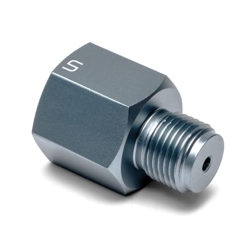 Ultum Nature Systems Micro Paintball Adapter - 5/8-18 UNF Male to G1/2-14 Female - Pair UNS Micro Regulator to 16-24oz CO2 Cylinder Pro, Aluminum Alloy High-Pressure Connector for Planted Tanks