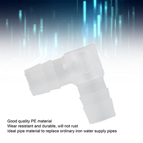 10Pcs 90 Degree Elbow Fitting, Plastic Barbed Hose Adapter for 10mm Tubing, L Shape Connector for Boat, Aquarium, Automotive, DIY Plumbing, Irrigation Systems - size: 10mm