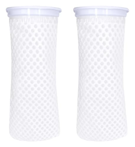 2 Pcs 4Inch Ring Honeycomb Filter Socks 150 Micron, Aquarium Filter Sock 3D Honeycomb Design, Aquarium Felt Filter Bags for Freshwater Saltwater Aquarium, Fits Eshopps and Aqueon, 9.5Inch Long - size: 2Pcs