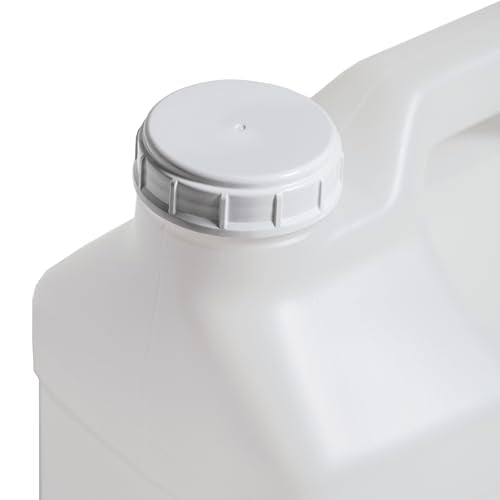 FastRack 2.5 Gallon Water Jug (Pack of 1) w/ 1 Black Rubber Cap Gripper | Reusable Plastic Jug with lid for Liquids | Heavy-Duty Water Container for Storage, Camping | BPA-Free Gallon Jugs with Lids - size: 1 Pack