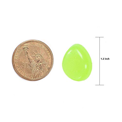 340 Pcs Glow in The Dark Garden Pebbles, Gardening Luminous Glow Stones Outdoor Decor Glowing Water Fish Tank Gravel (Green) - color: Green, size: 340