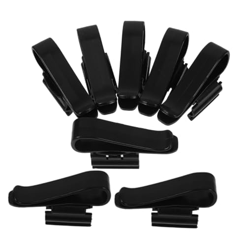 BESPORTBLE 8pcs Water Hose Fixing Clips for Aquariums Easy Installation Hose Clamps for Fish Tank Water Connection Space Saving and Versatile Fixing Tools - color: Black