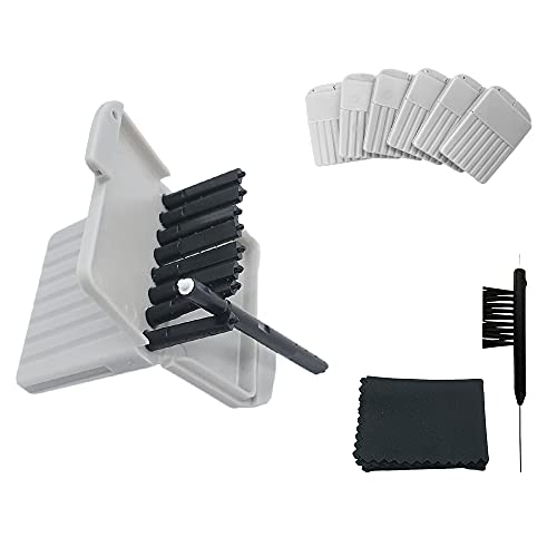 Wax Guards Cerumen Stop Filters for Phonak/Unitron/Widex Hearing Aids Cleaner with Cleaning Brush Kit Tools and Carry Case – 6Packs/48 Pieces