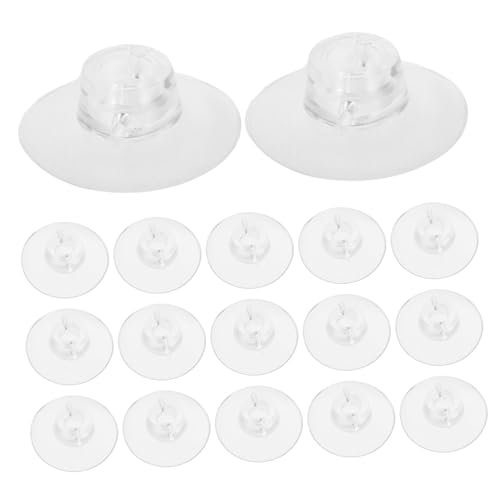 Abaodam 20 Pcs Aquarium Suction Cups with Adjustable Ties Plant Holder for Fish Tank Strong Vacuum Cups for Secure Aquatic Plant Positioning for Moss and Shrimp Nests