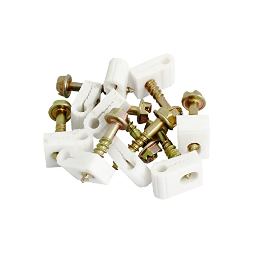 STEREN Coaxial Cable Clips - Cable Holder - Wire Clips - Siding Clips for Hanging - Cord Holder for Desk - Cable Clamps (White, 100 Count - Mini Screw) - color: White, size: 100 Count - Mini Single Cable