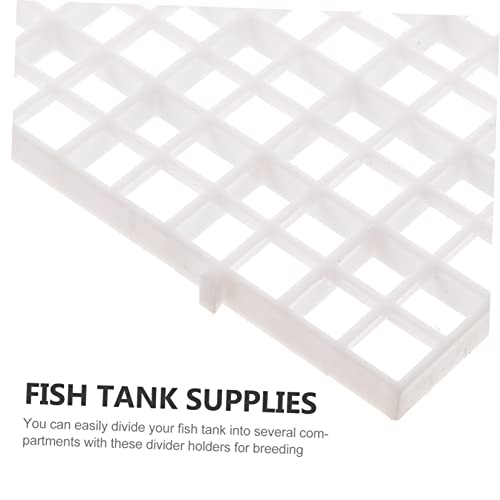 1set Aquarium Isolation Panel Fish Tank Divider Grid Clips and Cable Ties for Fish Separation and Breeding
