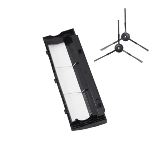 Compatible for VIOMI S9. Sweeping Robot Mop Water Tank Tray Accessory Assembly, Dust Collector Bracket Main Brush Cover (Color : As Shown 3pcs-1) - color: As Shown 3pcs-1