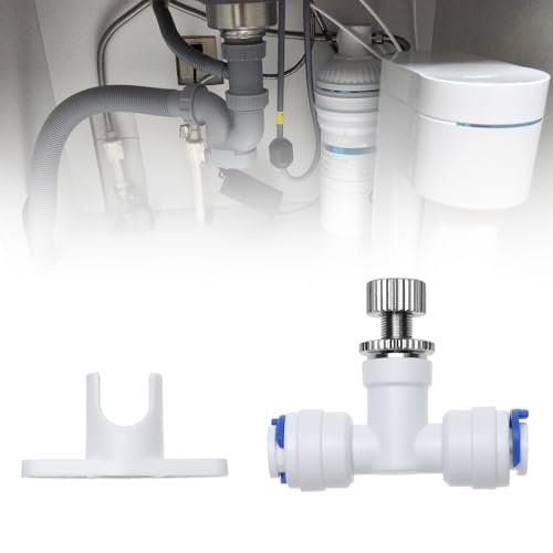 2pcs RO Water Flow Control Valve Compatible with 1/4 Inch Hose OD POM Plastic for RO Water Systems/Pure Water Systems/Water Purifiers/Water Dispensers