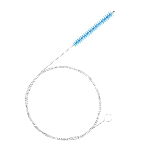 72 Inches Drain Brush, Flexible Nylon Brush for Cleaning Sunroof Drain, Refrigerator Drain, Aquarium Filter, Siphon Hose (Blue) - color: Blue