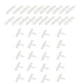 AQUANEAT Aquarium Airline Tubing Connector, Fish Tank Air Pump Connector, Plastic, 40Pcs
