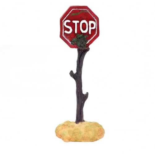 Funny Aquarium Decorations, Warning Signs, Resin Fish Tank Decorations, Aquarium Decorations Aquarium Fish Tank Warning Signs (1, Red Stop) - color: Red