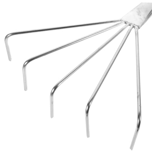 YARNOW Heavy Duty Ground Leveler Tile Tools Pro Stainless Steel Rake for Flat Dust