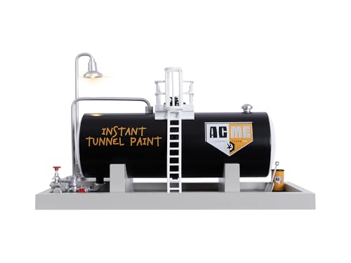 Lionel Looney Tunes Acme Plug-Expand-Play Tank O Gauge Model Train Accessory – Illuminated Tank with Metal Platform & Walkways, Railroad Scenery, Age 14+