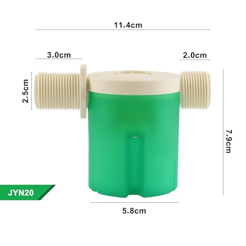 2Pcs Automatic Water Level Control Valve - Inside Type, Float Valve for Water Tank, Solar Energy, Auto Pot, Aquarium (3/4" Side) - style: 3/4" Side