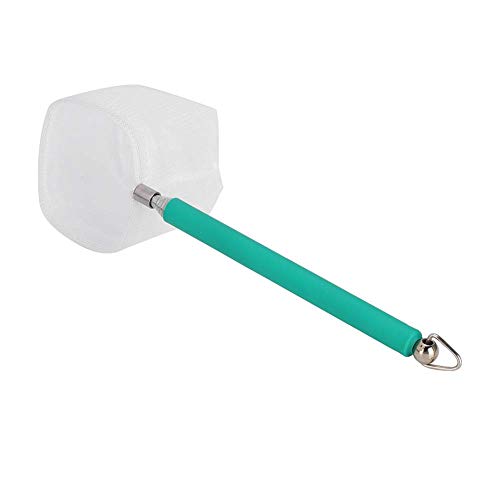 Fish Net for Fish Tank, Aquarium Fish Net Fine Net Mesh with Extendable Stainless Steel Handle Tiny Fish Tank Net Shrimp Net for Baby Fish Food Debris Skimming Net - color: Green, size: square mesh