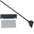 Glass Aquarium Algae Scraper Fish Tank Cleaner with 5 Stainless Steel Screwdriver Blades for 14 Inch Reef Plant Protectors Glass Tank Cleaner Aquatic Plant Trimming Black