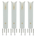 Wall Mounted Fishing Rod Holders Tubes Links Fishing Rod Holder Rack Rests (4-TUBE White-HiUmi-US) - color: 4-TUBE White-HiUmi-US
