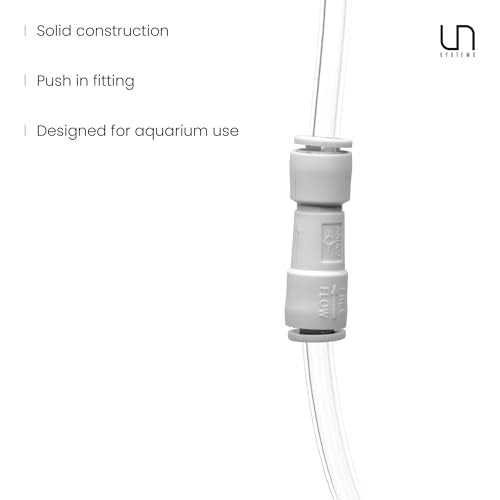 Ultum Nature Systems Advanced CO2 Check Valve - 6mm 3/16” One Way Air Valve for Freshwater Aquarium Airline Tubing, Prevent Backflow, Unidirectional Flow Control Air Pump Attachment - 1 Pack