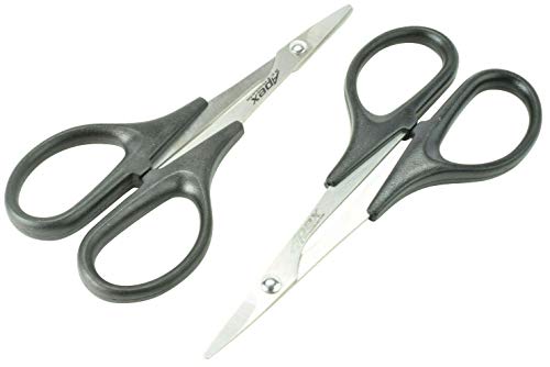 Apex RC Products Body Trimming Scissor Set - 1 Straight & 1 Curved Scissor #2730