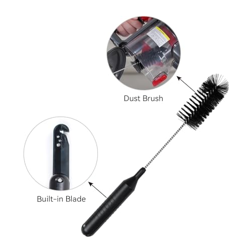 2 PCS Vacuum Cleaner Cleaning Brush, 11.02 Inch 2 in 1 Cleaning Tool, Clean Hair with a Cutter, Suitable for All Vacuum Cleaners