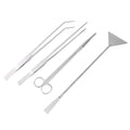 Generic 1set Aquascaping Tools Aquarium Scissors Tweezers and Spatula for Fish Tank Maintenance Essential Tools for Aquatic Plants and Substrate Care
