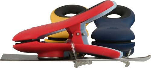 OXO All Purpose Magnetic Clips, 1 EA (Pack of 2) - color: Navy Blue/Yellow/Red & Light Blue, size: 4 Piece All-Purpose Set (Pack of 2)