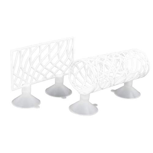 Tnfeeon Betta Fish Tunnel, Betta Sleeping Tube Hollow Design for Small Fish Shrimp Toys for Guppies Resting Tank Accessories Hammock Aquarium Decorations Hideout (White) - color: White
